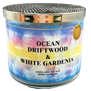 Bath & Body Works Ocean Driftwood and White Gardenia 3-Wick Candle 14.5 oz Blend